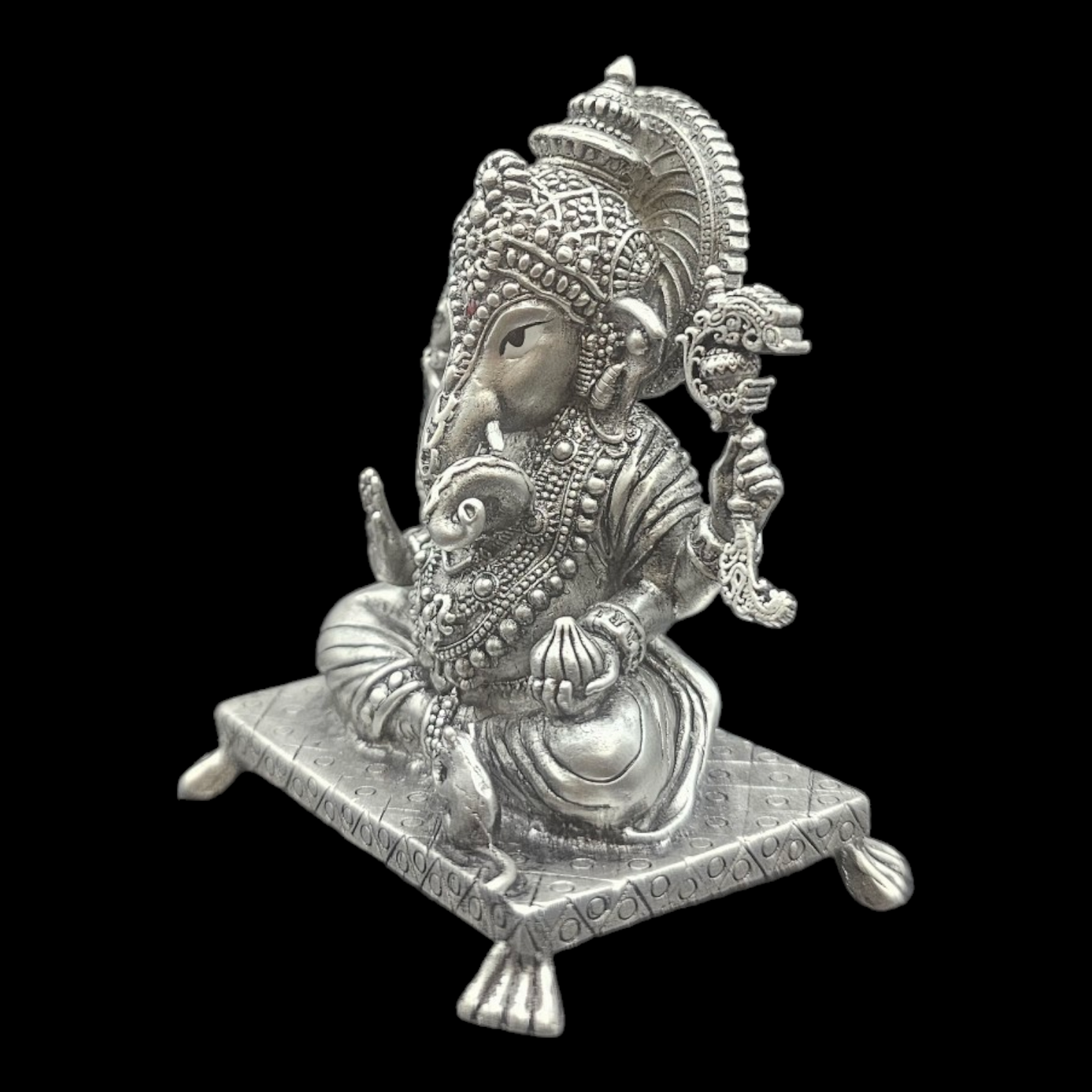 924 silver Lord Ganesha 3D Solid idol