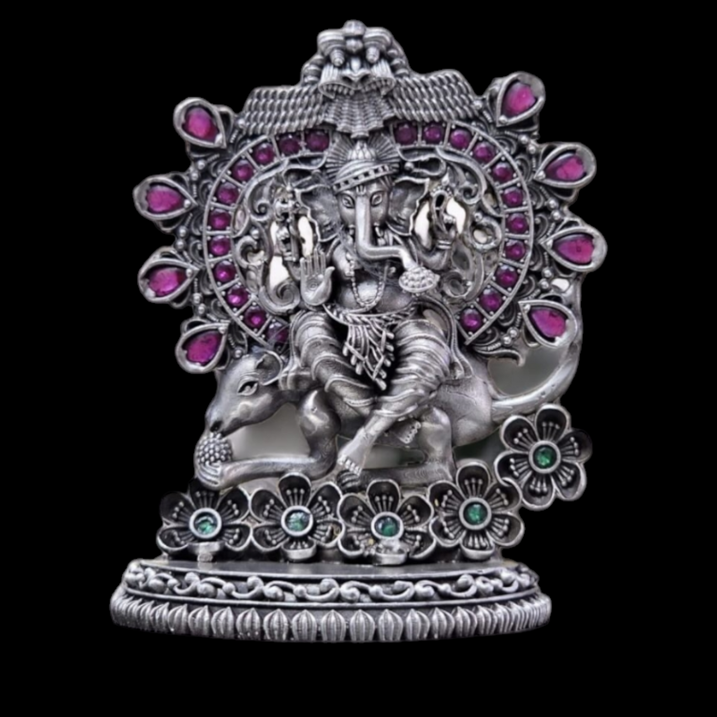 925 silver Ganesha 2D Idol