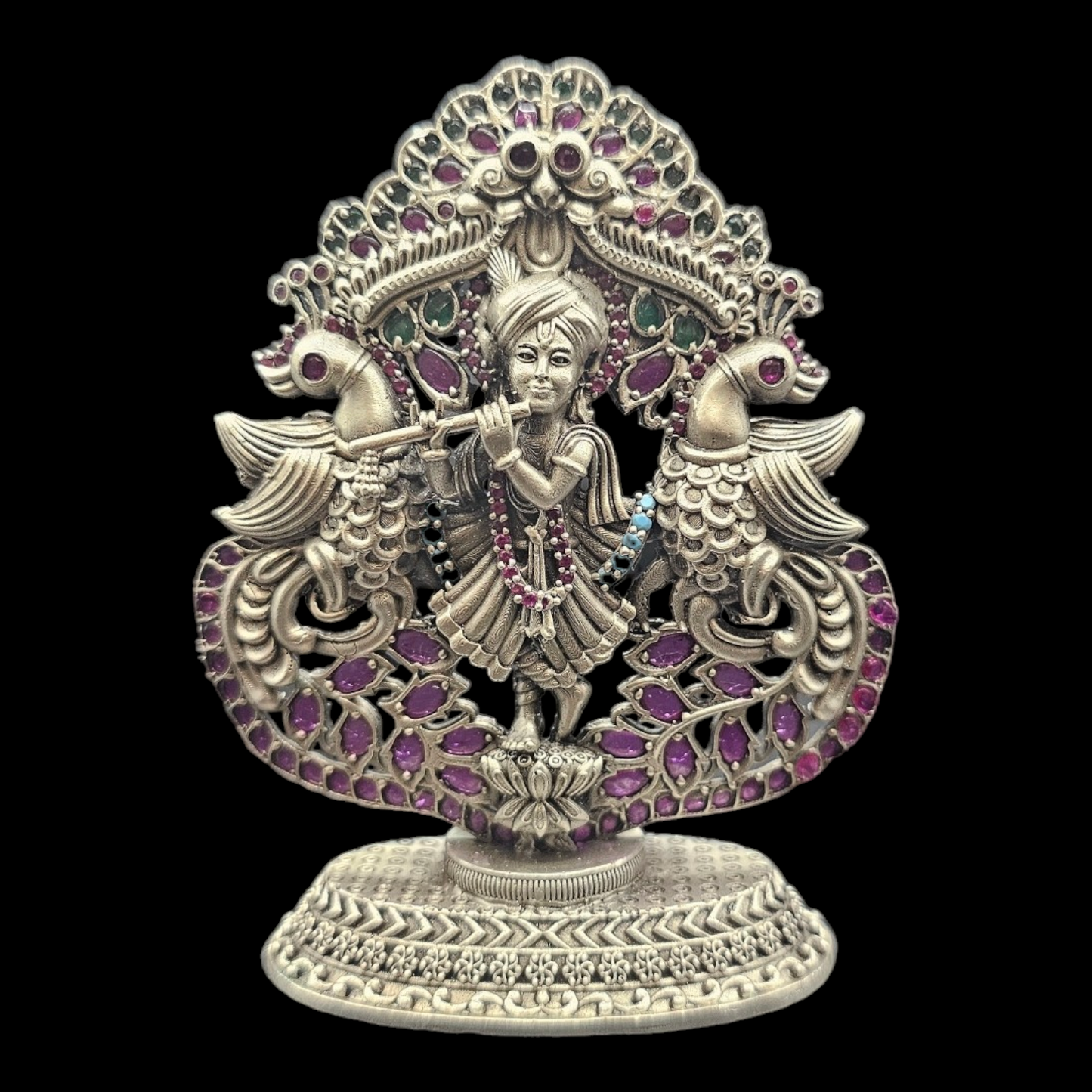 925 silver Lord krishna 2D idol