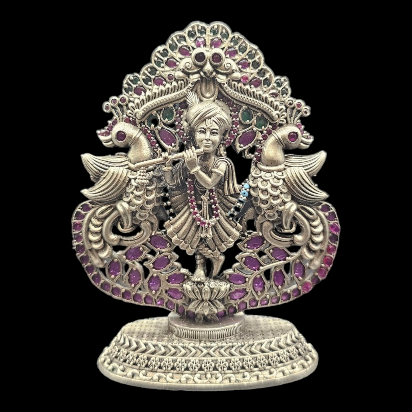 925 silver Lord krishna 2D idol