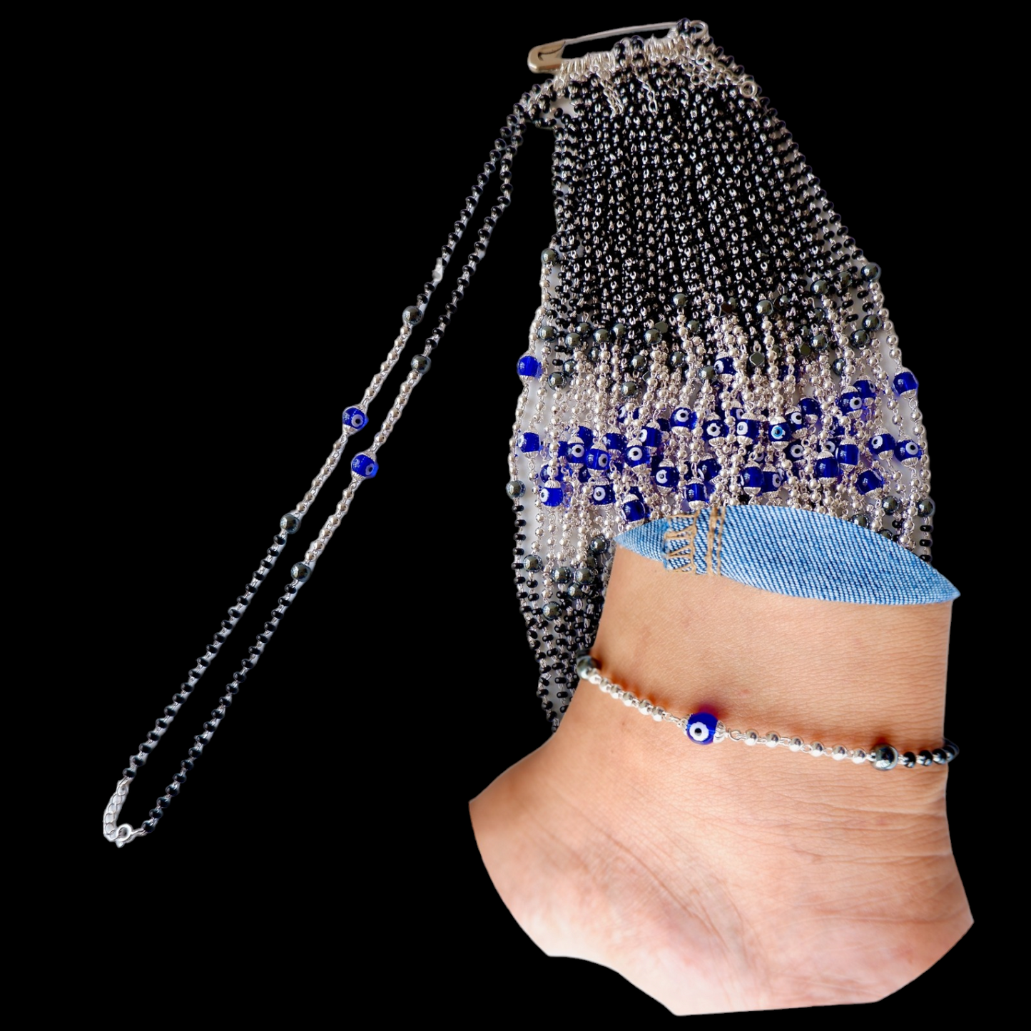 925 silver Nazaria Anklets