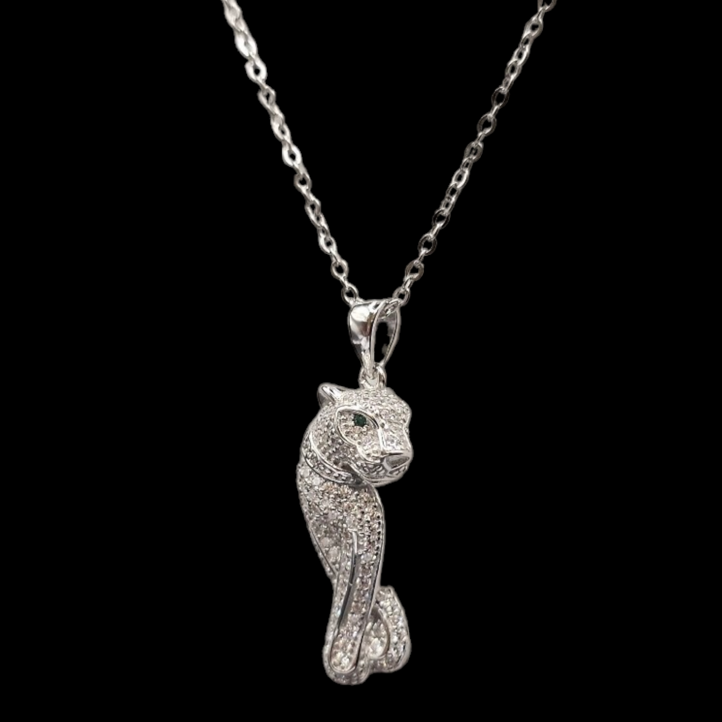 925 silver jaquar pendant Necklace