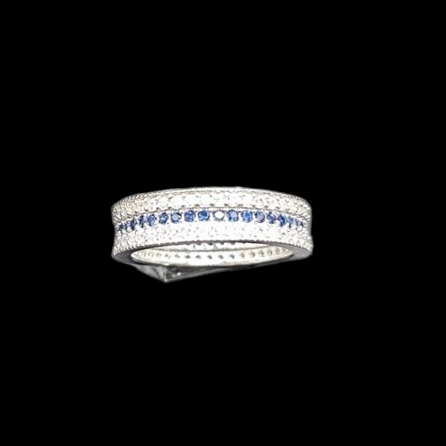 925 silver Round Ring with stones