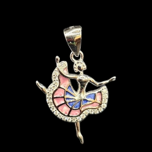 925 silver ballerina pendant