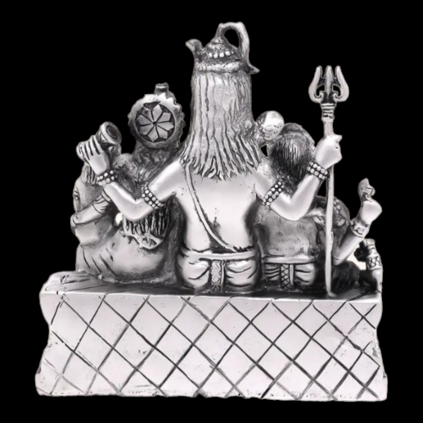 925 silver shivparivar 3D idol