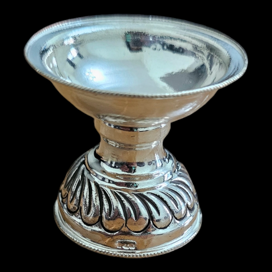 925 silver Antique Polish diya.