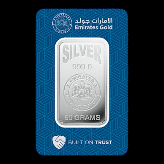 Emirates 50 gm silver Bar