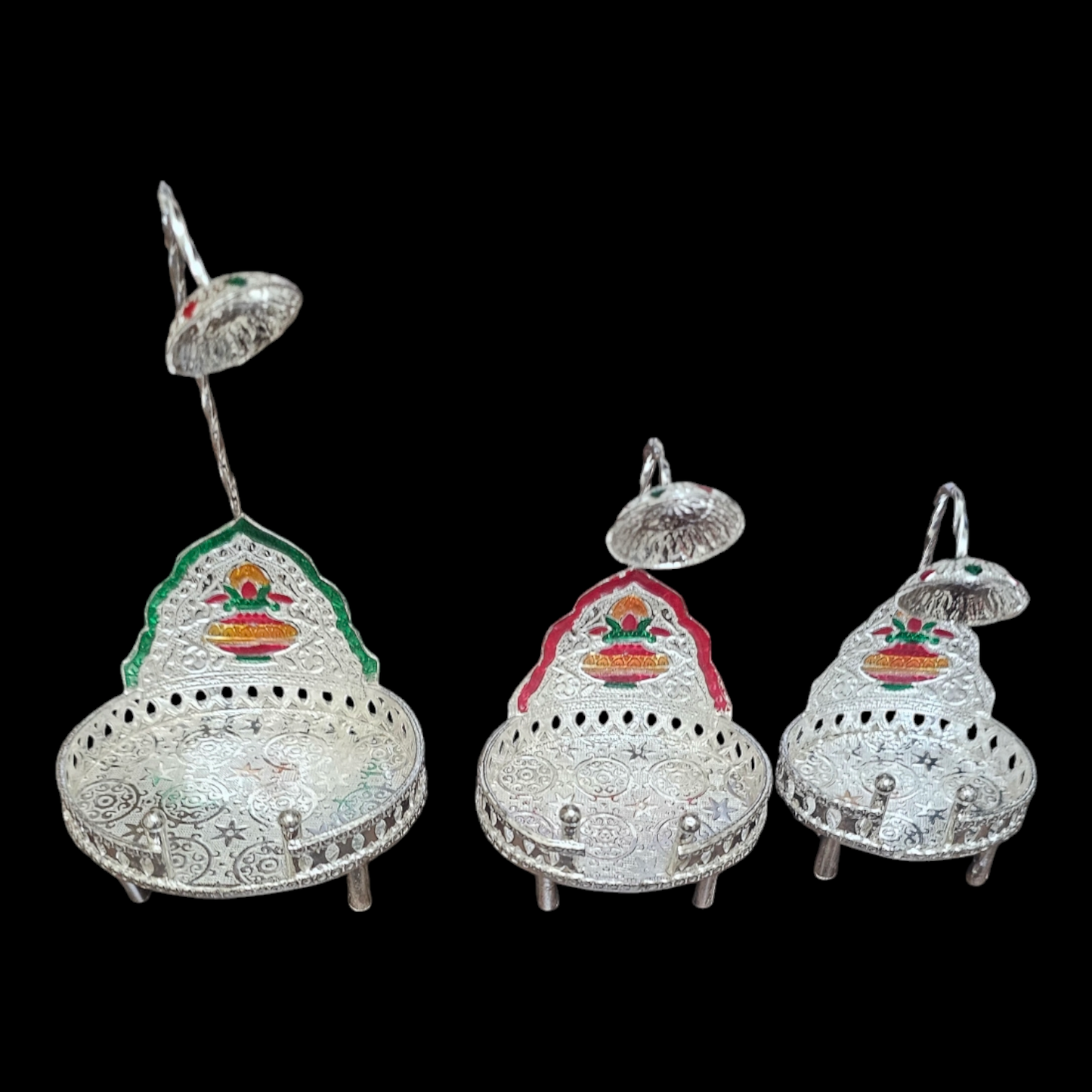 Pure Silver sinhasan for Home temple.