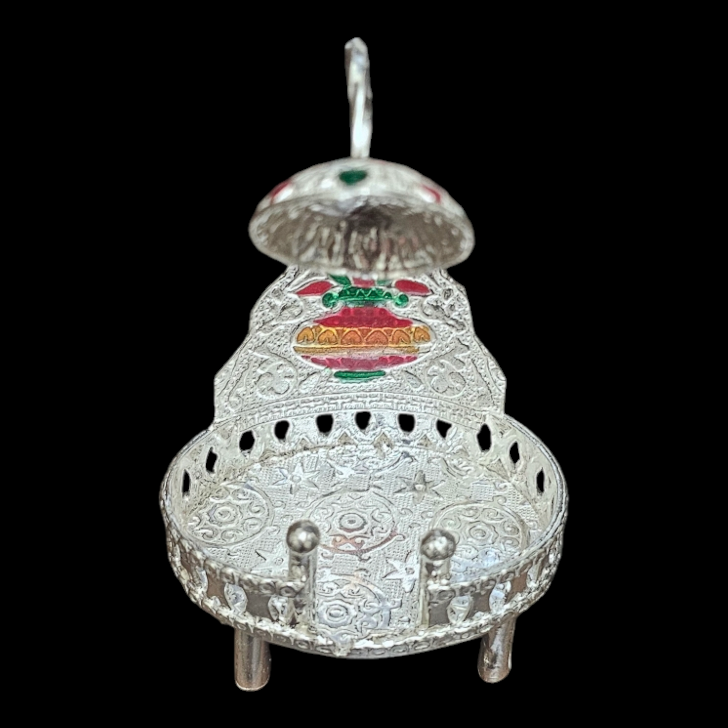 Pure Silver sinhasan for Home temple.