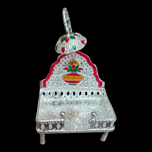 Pure Silver sinhasan for Home temple.