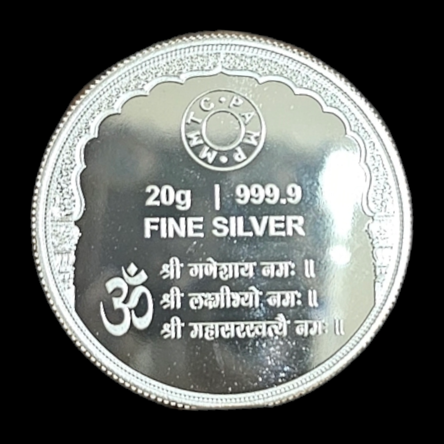 999 Lord Ganesha, Goddess Laxmi and goddess saraswati Coin 20 g
