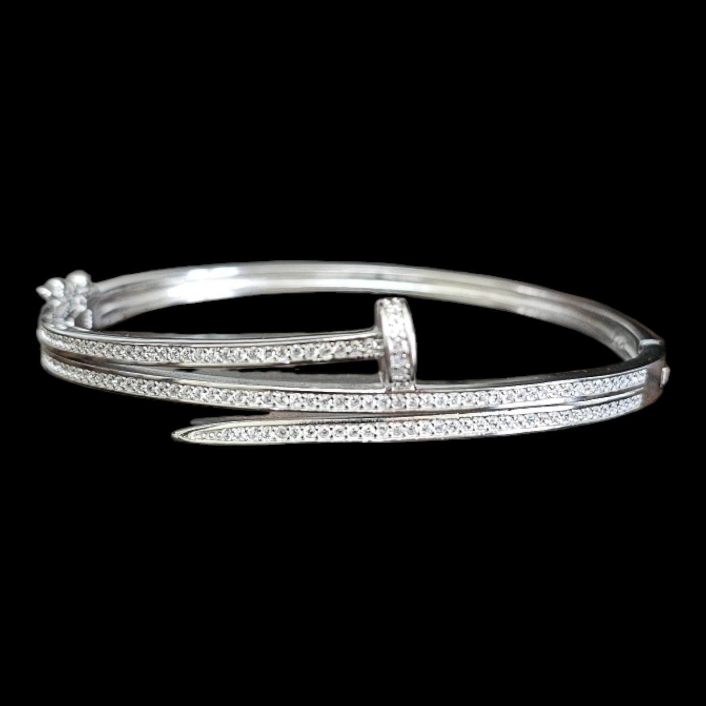 925 silver Nail design woman's bracelet