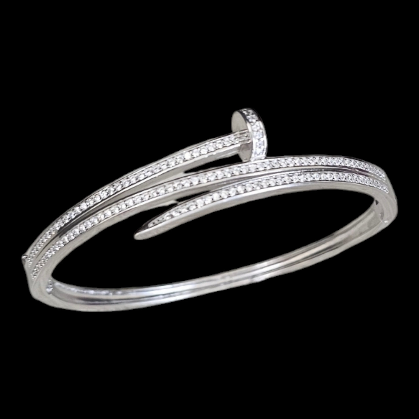 925 silver Nail design woman's bracelet