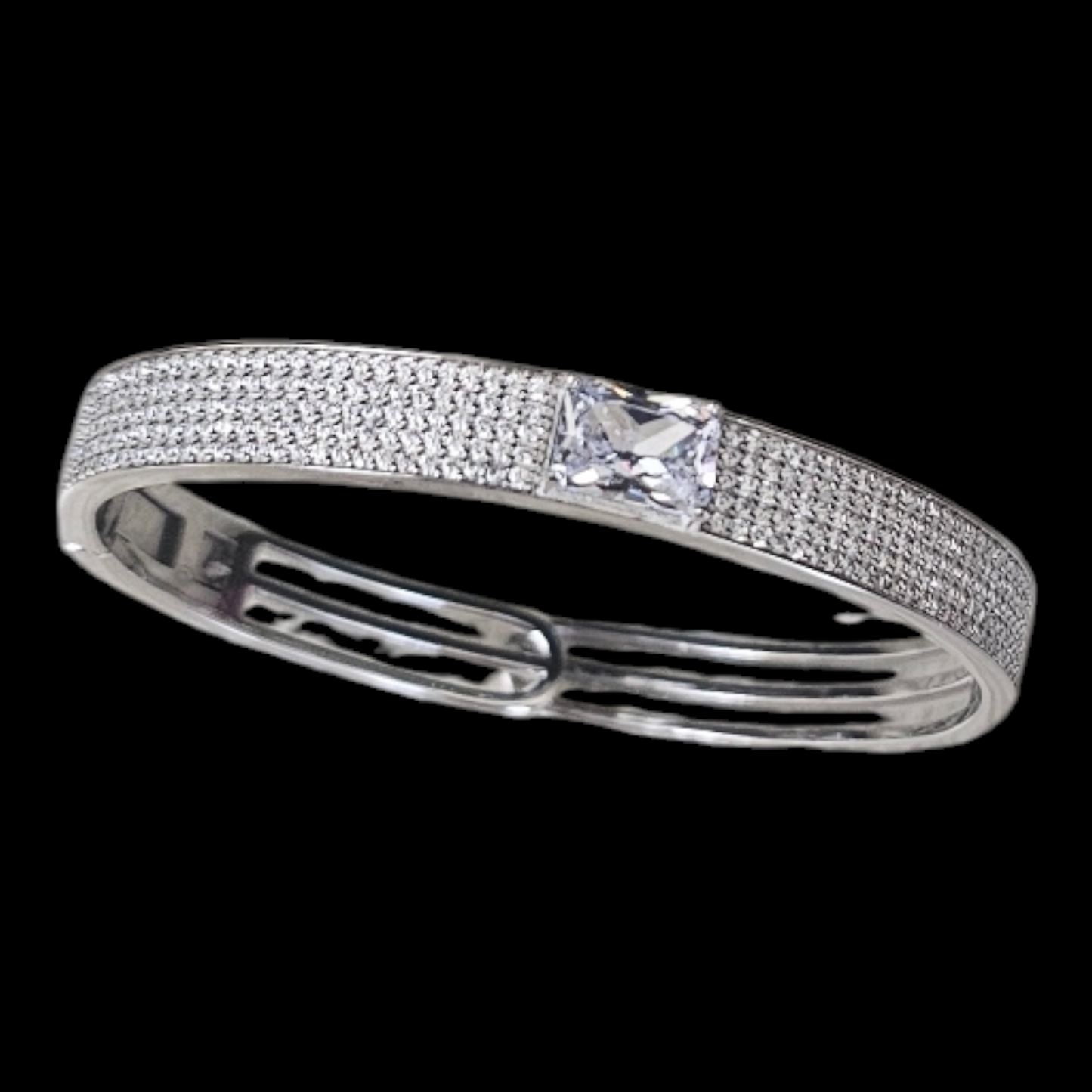 925 silver adjustable bracelet with zircon stone