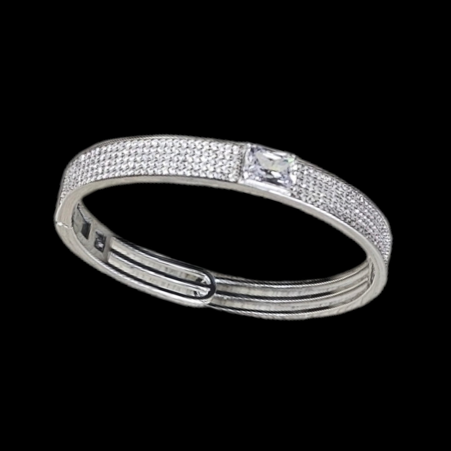 925 silver adjustable bracelet with zircon stone