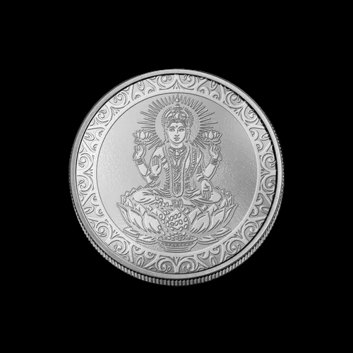 999 Silver Goddess Laxmi Coin 100 g
