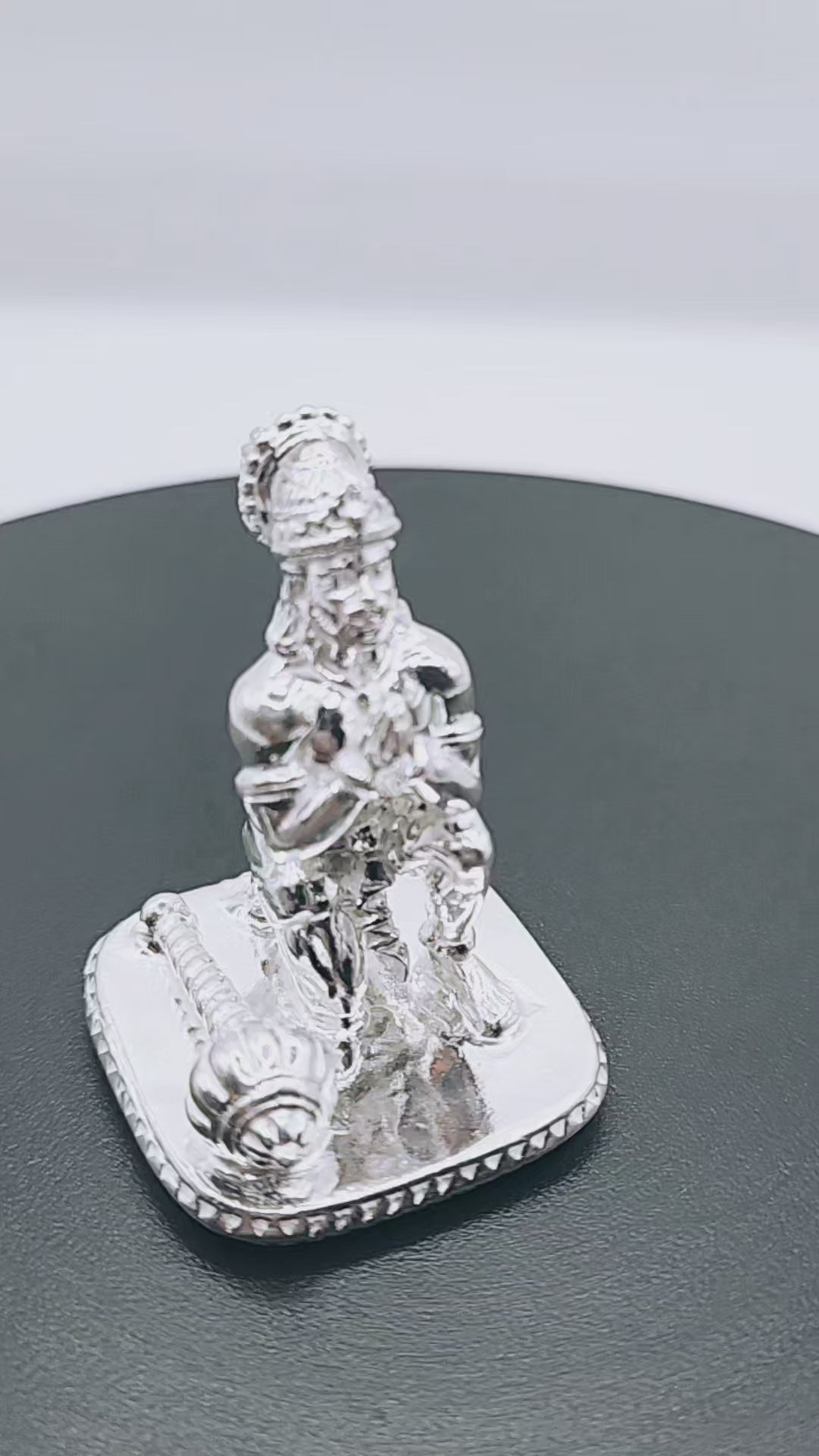 925 Silver Lord Hanuman Solid Idol