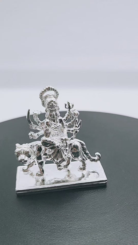 925 Silver Ambe Gauri solid Idol. 