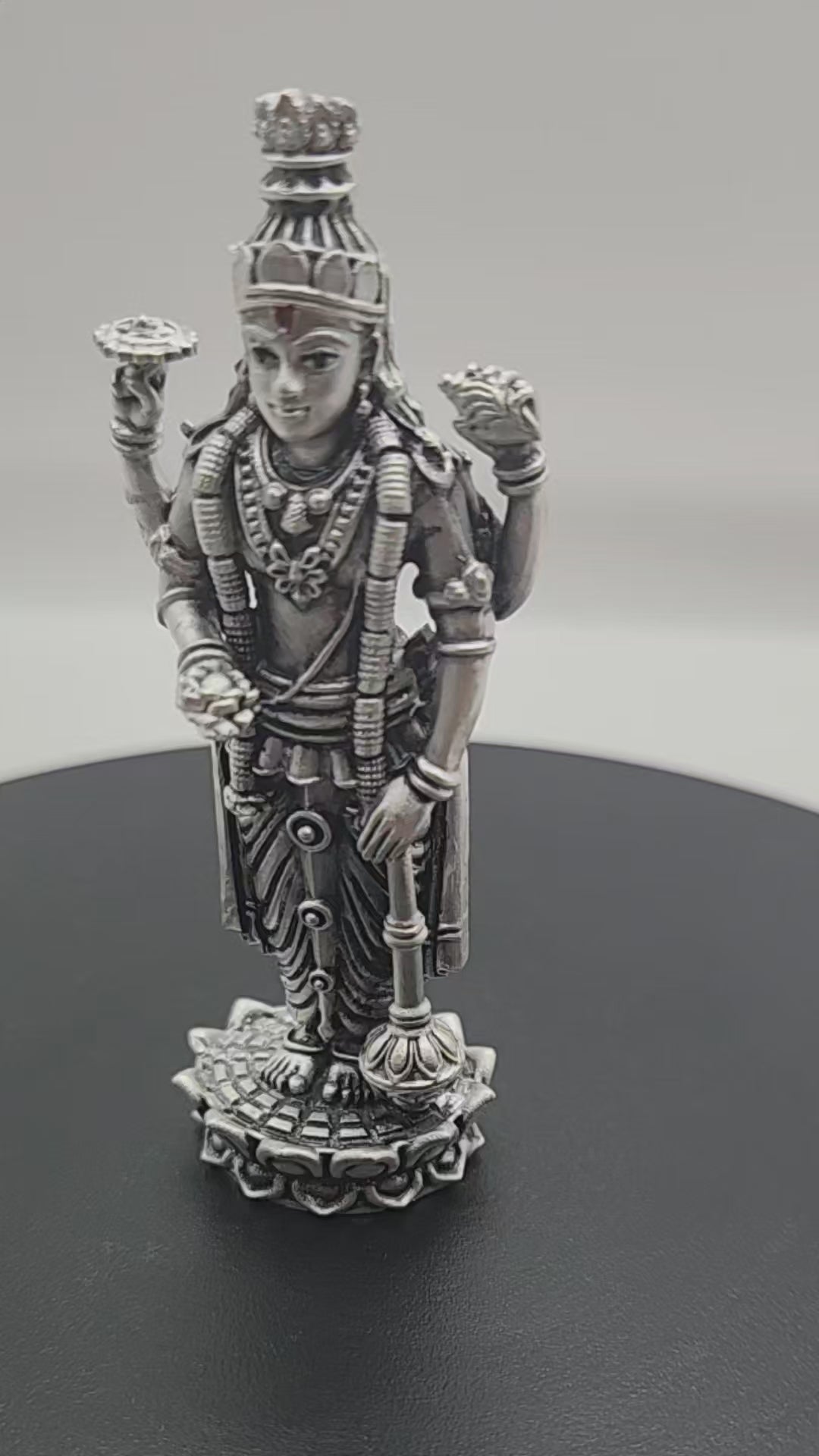 925 Silver Lord Vishnu Idol
