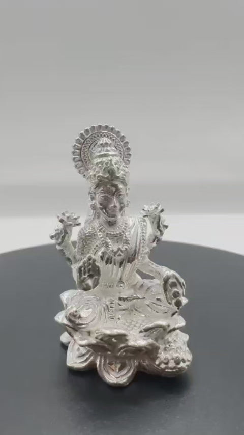 925 Silver Shree  Laxmi Solid Idol