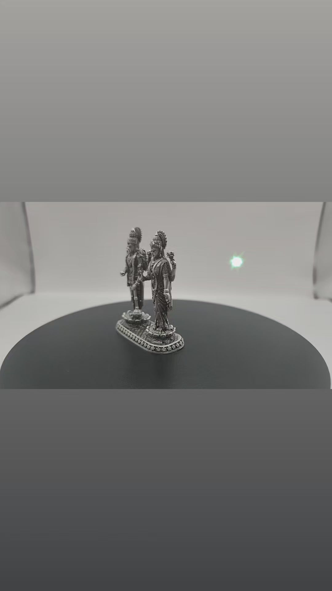 925 Silver Lord Vishnu And Goddess Laxmi  Idol.