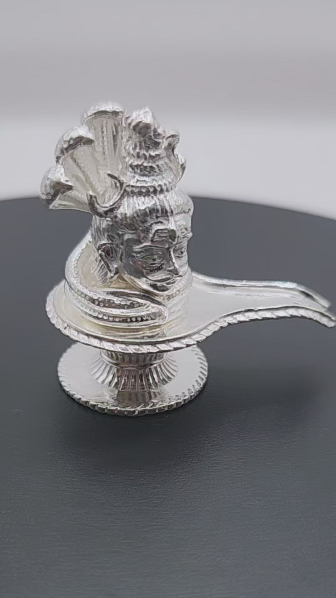 925 Silver Shivling Solid Idol