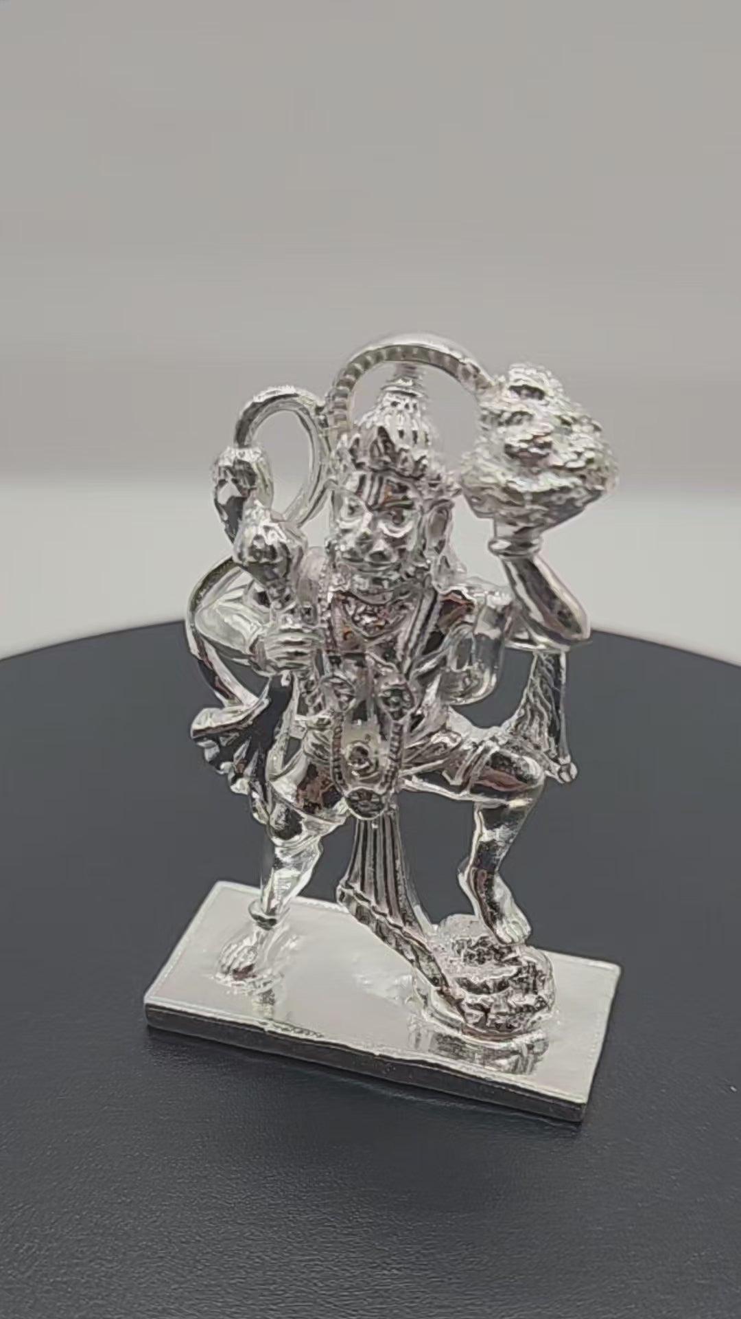 925 Silver Lord Hanuman Solid Idol