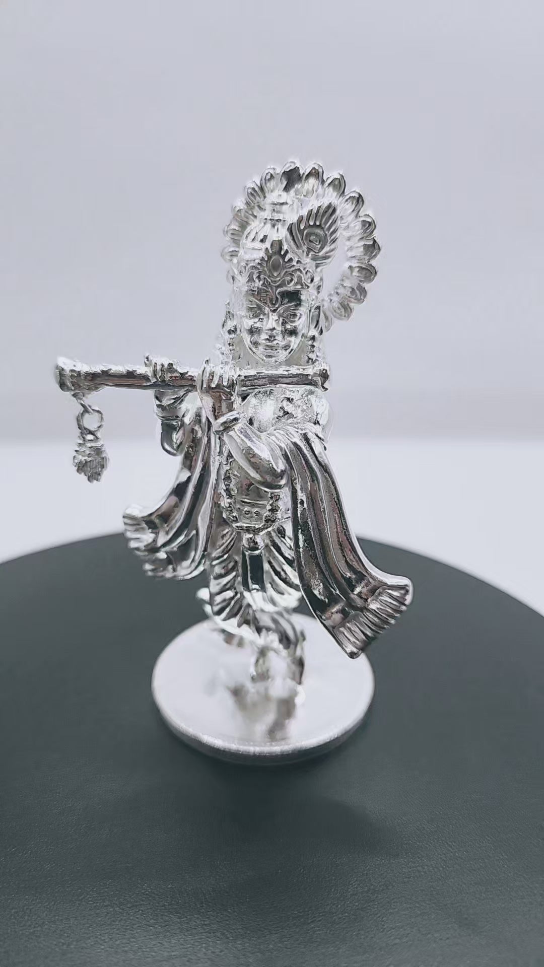 925 Silver Lord Krishna Solid Idol