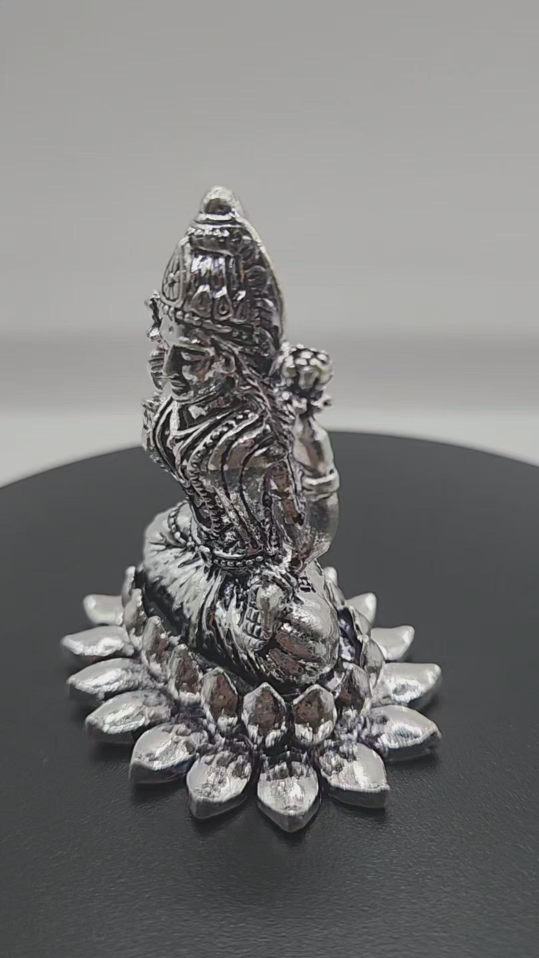 Silver Goddess Laxmi Idol