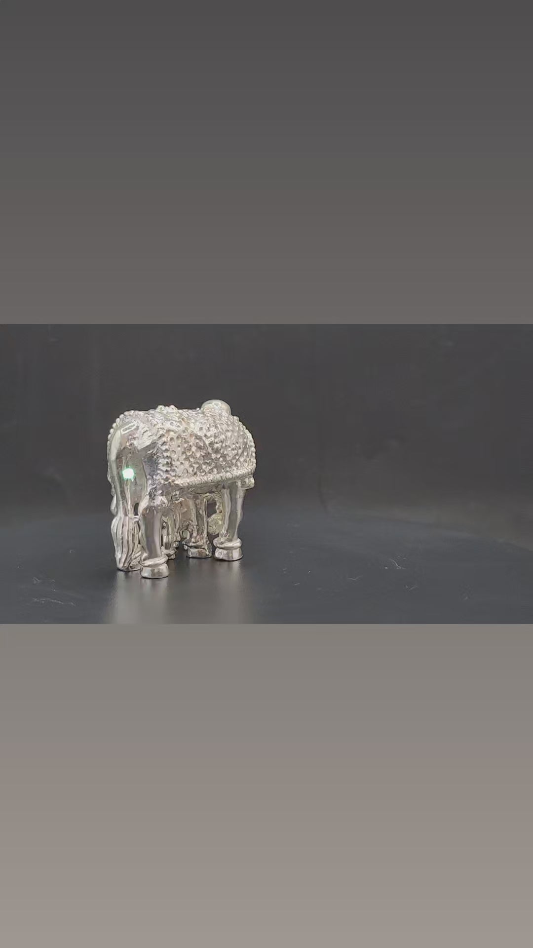 Silver Kamdhenu Idol