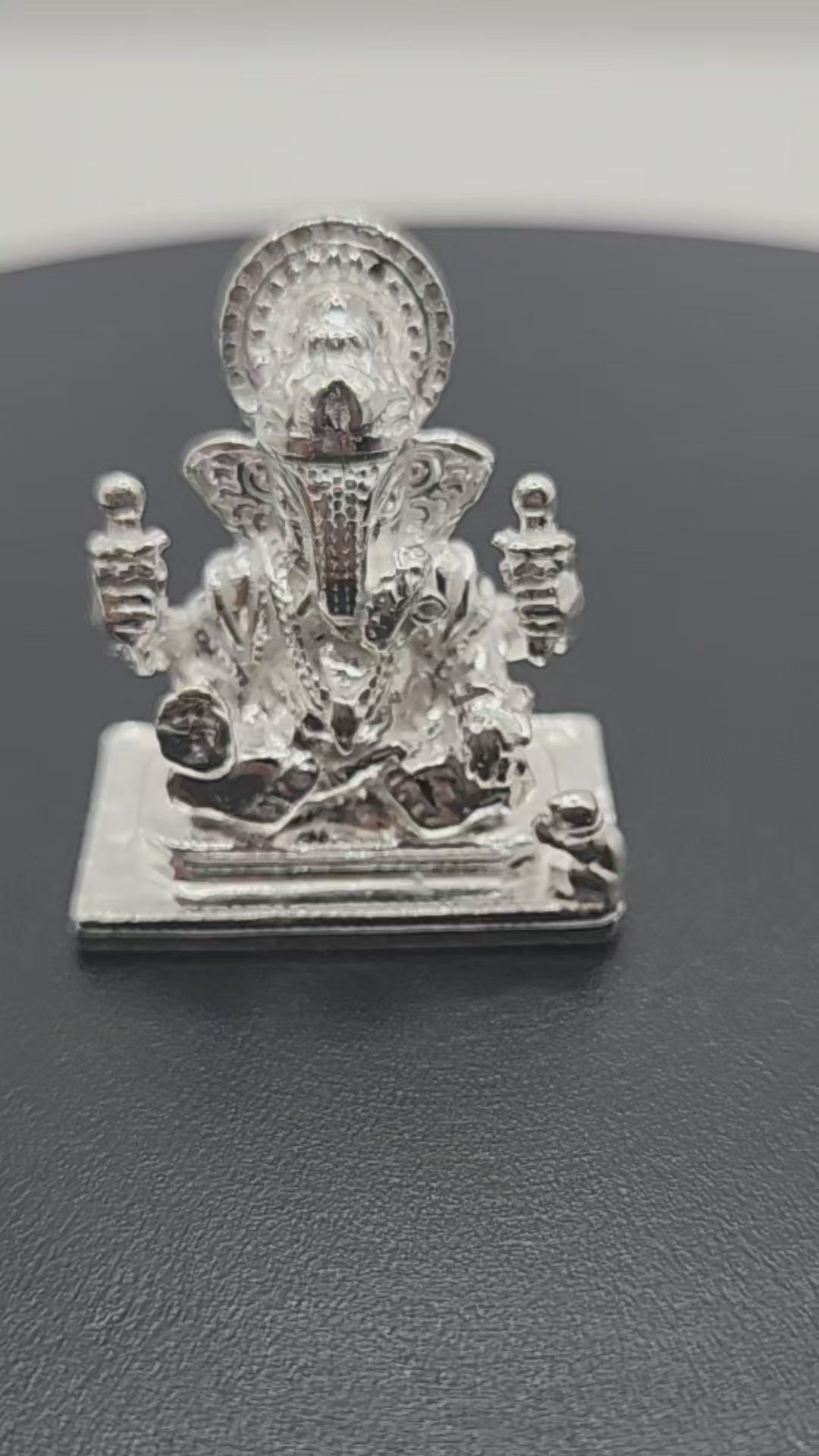 925 Silver Lord Ganesha Solid Idol