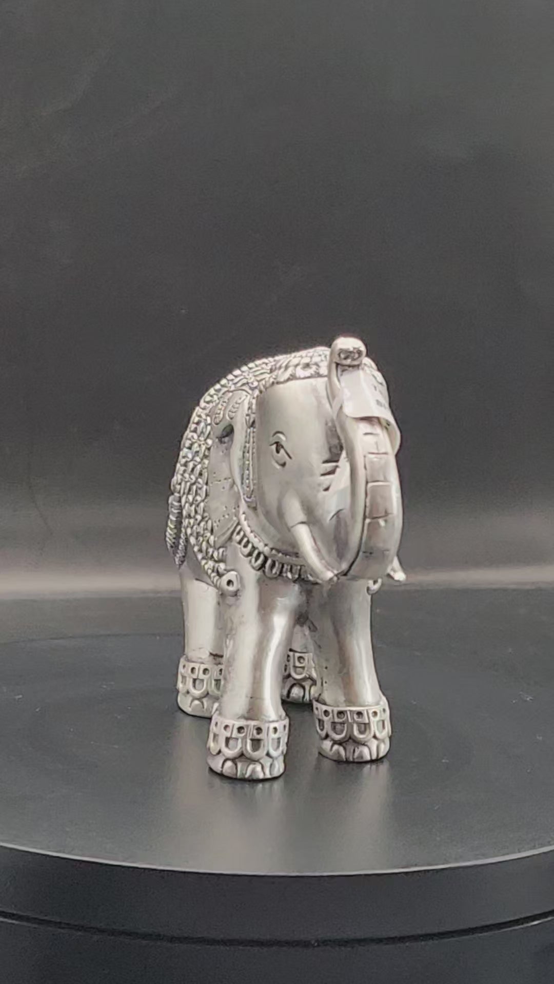 Sterling Silver Elephant Ring, Oxidized Handmade Animal