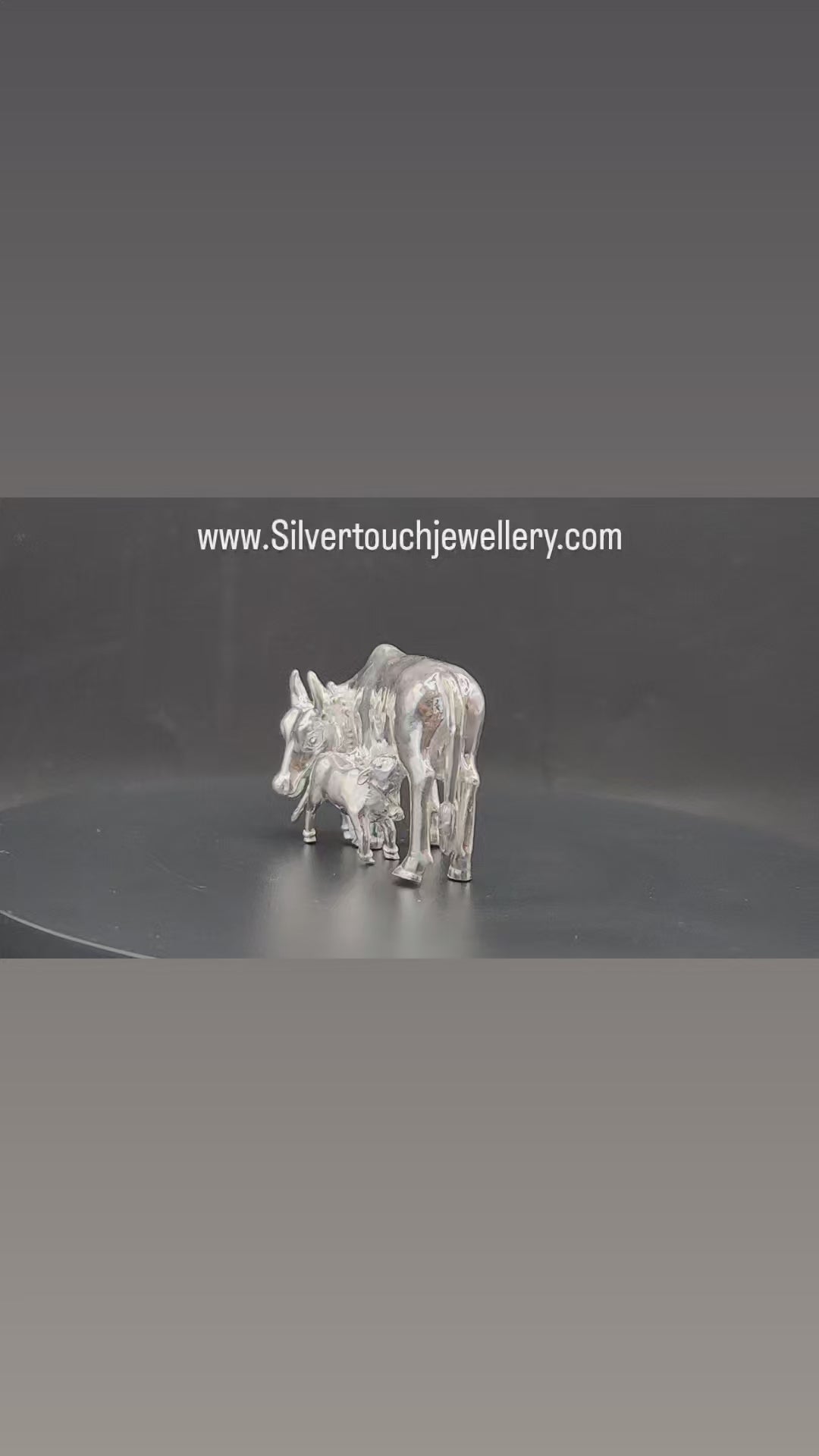 Silver Kamdhenu Idol