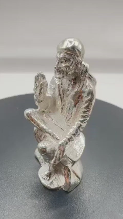 925 Silver Shree Sai Baba Solid Idol.