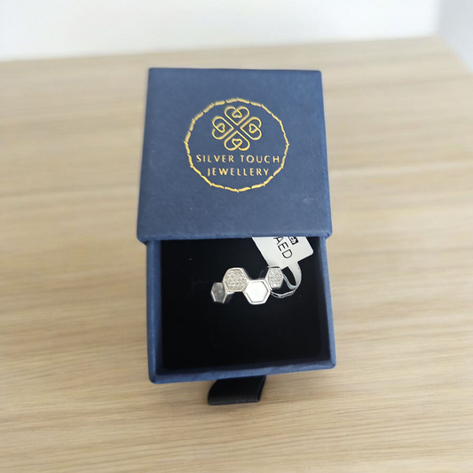 925 silver Party Wear Ladies Cubical Ring