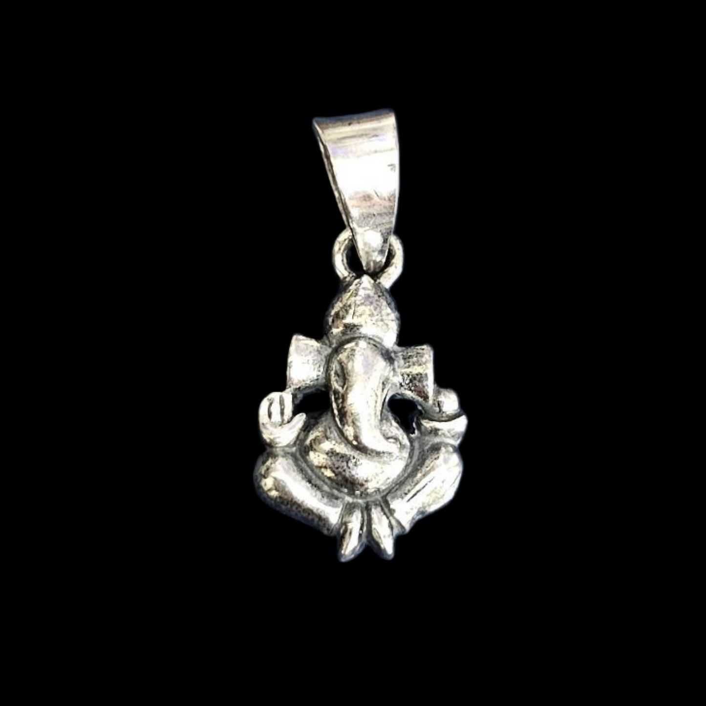 Pure silver ganesha pendant