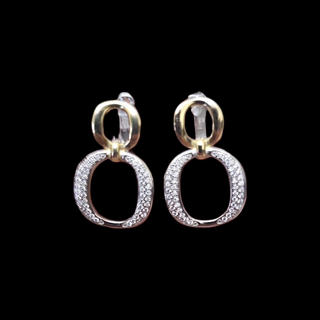925 silver two-tone pendant  earrings and ring set