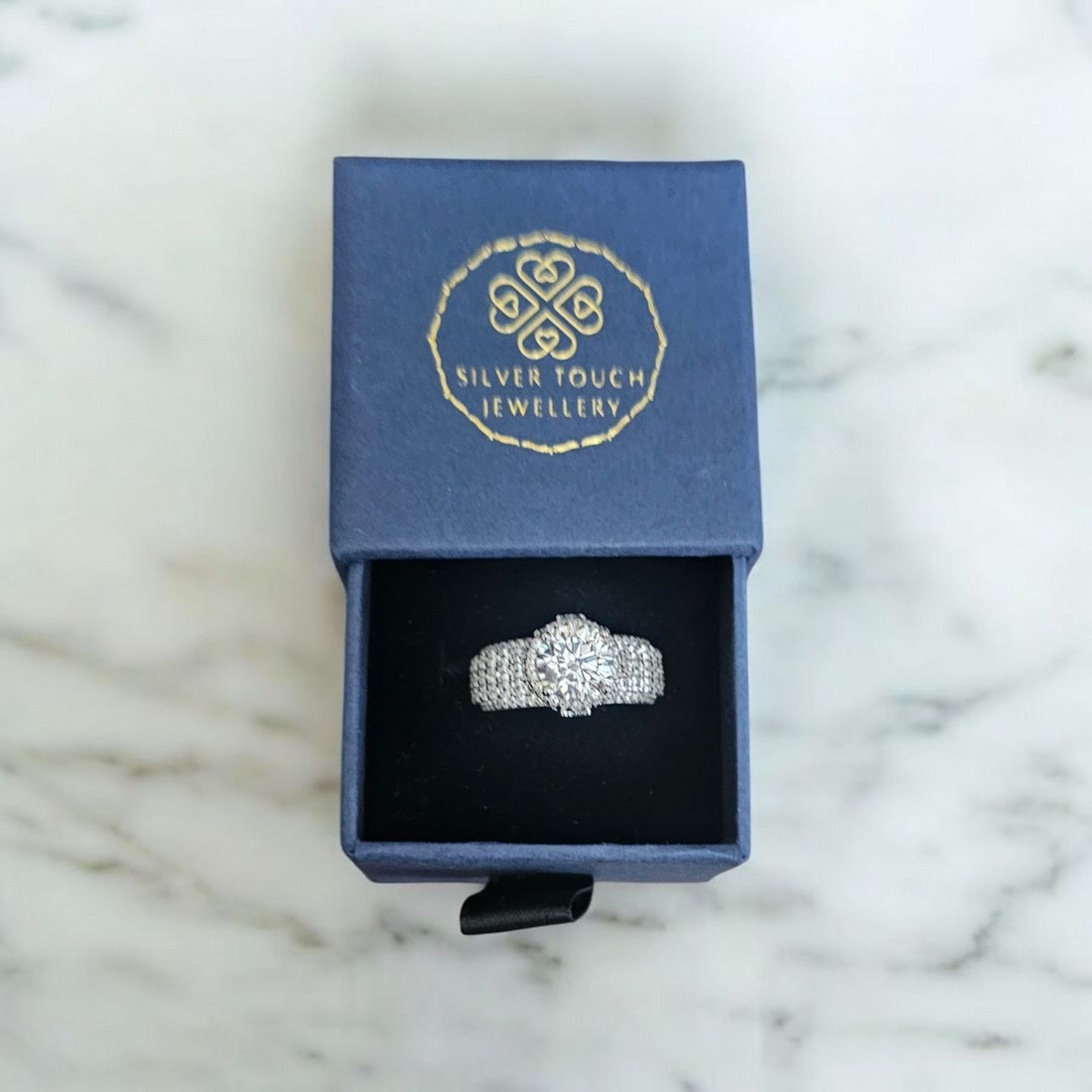 925 sterling silver big stone  tower ring ,perfect for gifting or engagement ring or wedding ring.