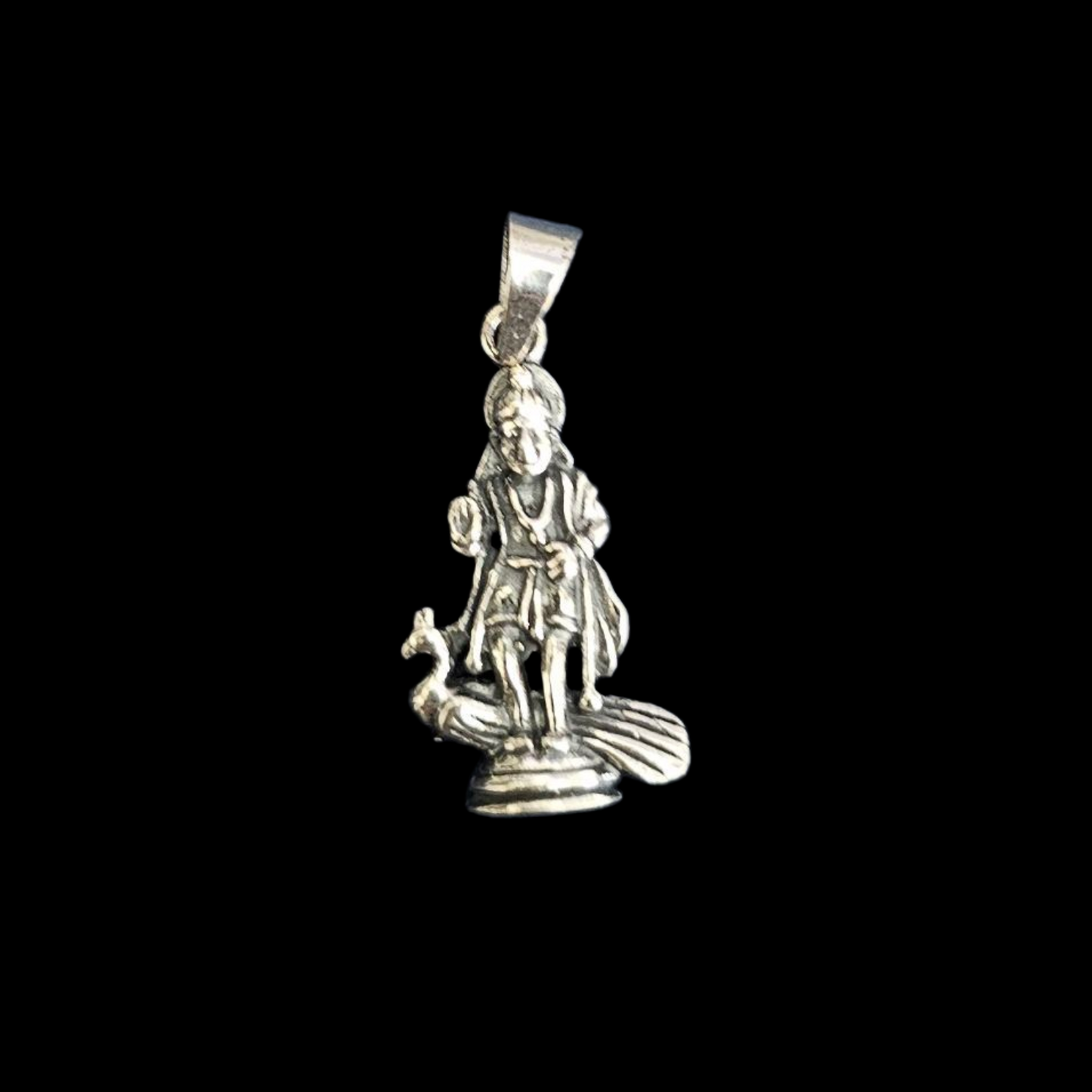 Pure silver Lord murugan kartikeya pendant
