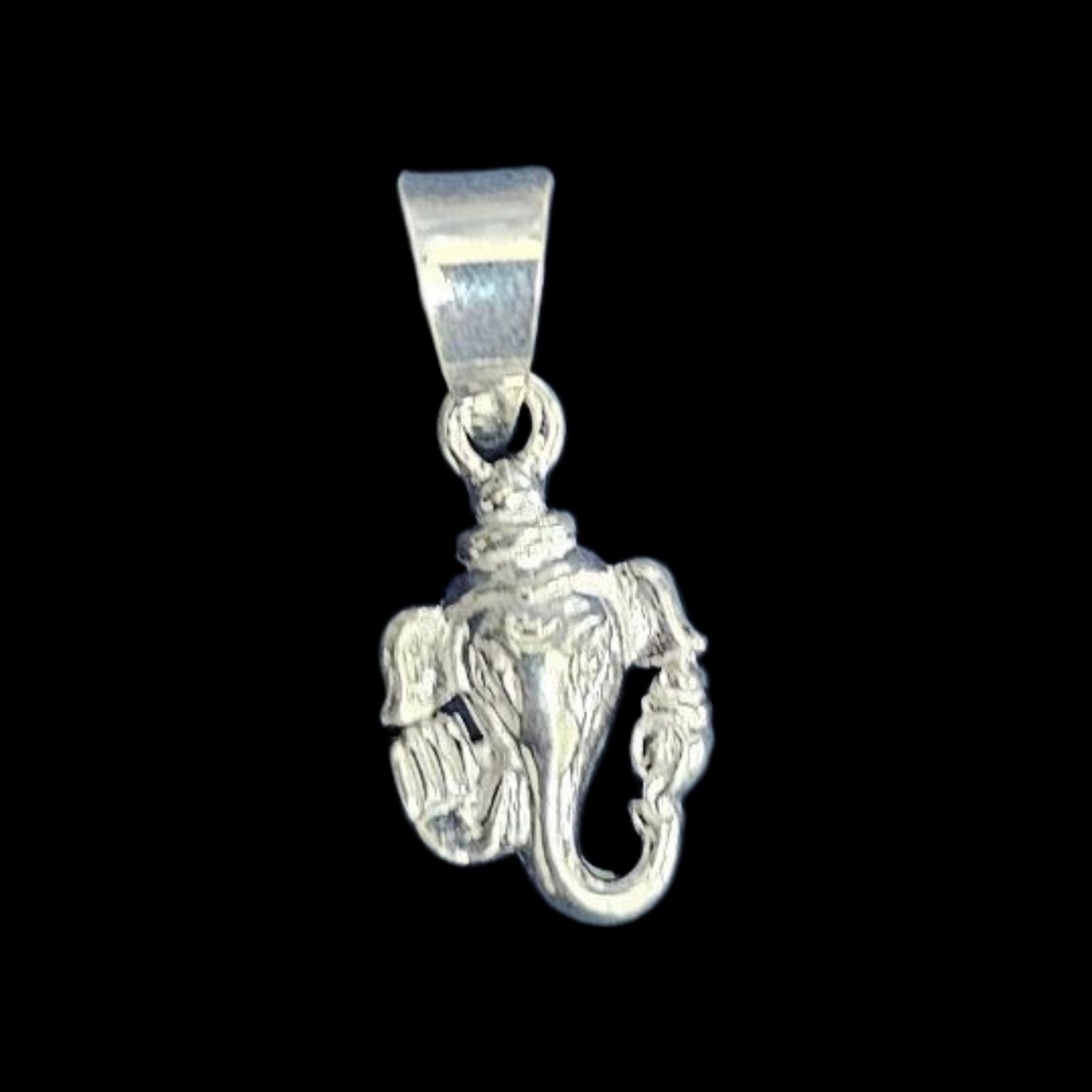 Pure silver ganesha pendant