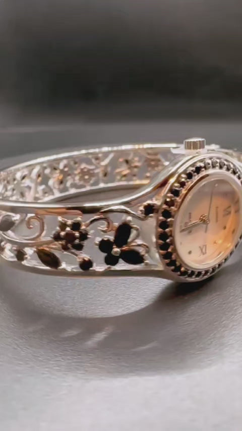 Sterling Silver Bangle Style Watch.