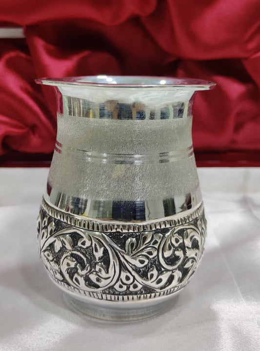 Antique Silver Nakshi glass