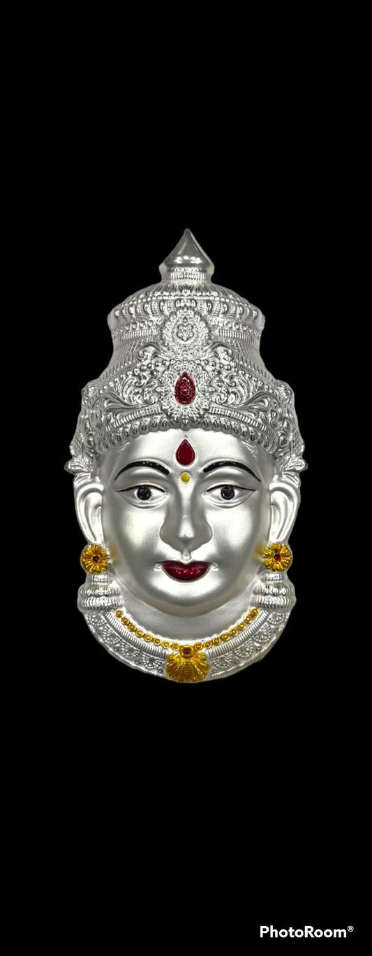 Silver Laxmi Face