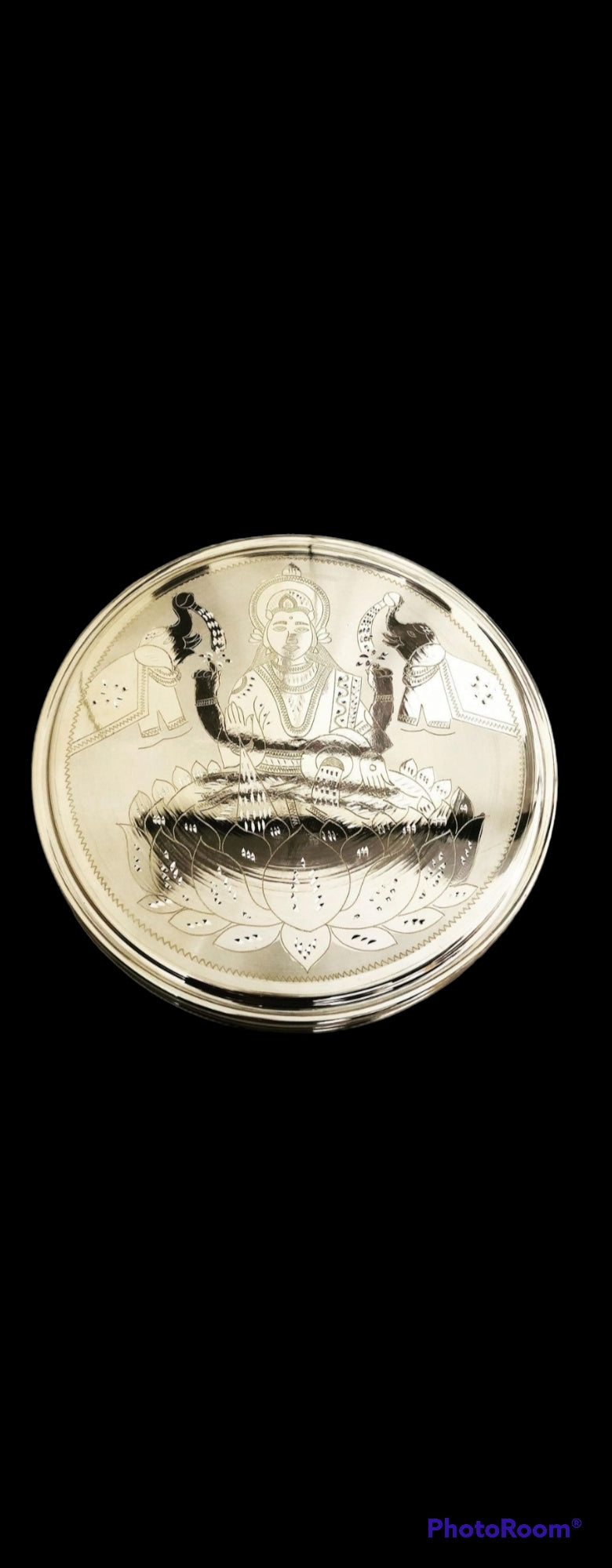 Silver Engraved Masala box