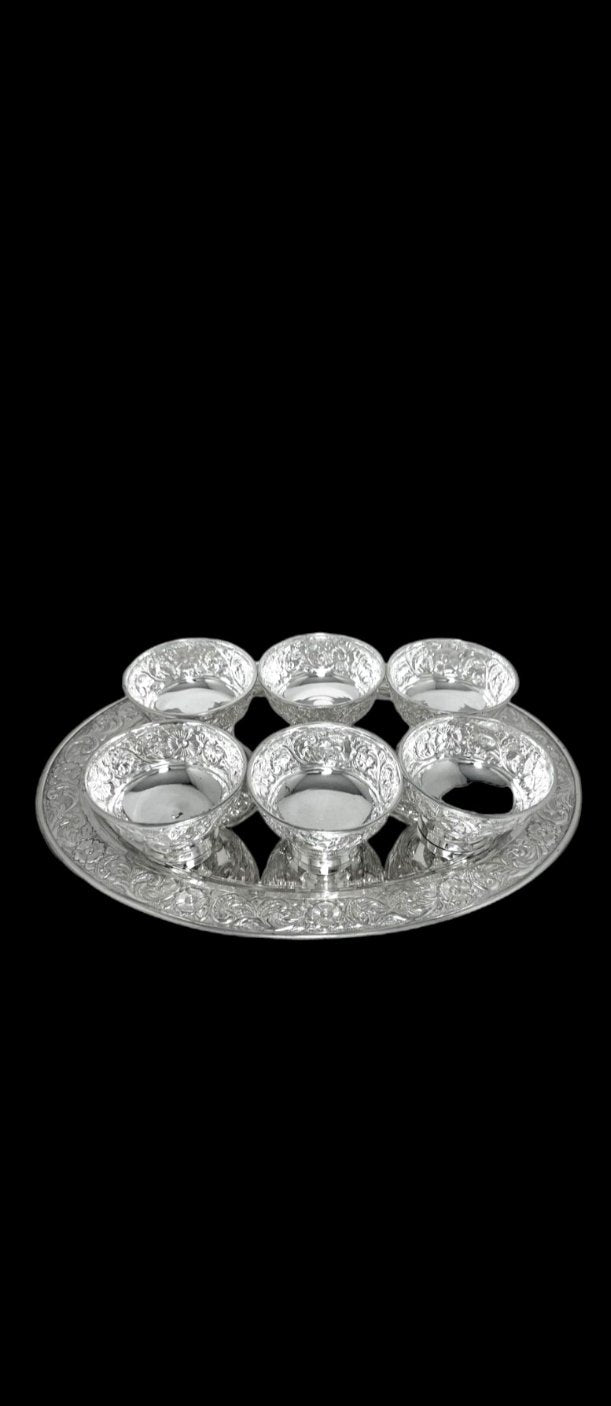 Antique Silver Bowls Set