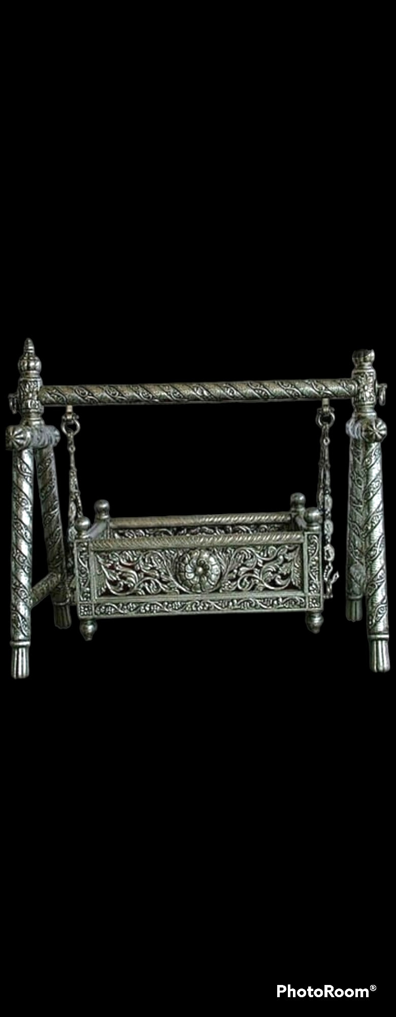 Antique Silver Cradle