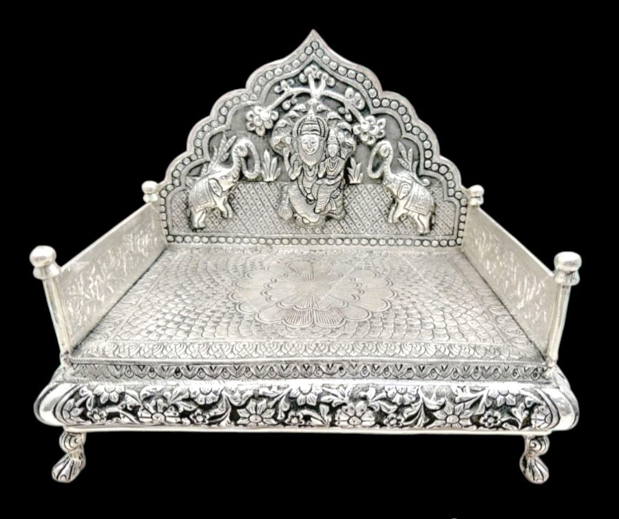 Antique Silver Sinhasan