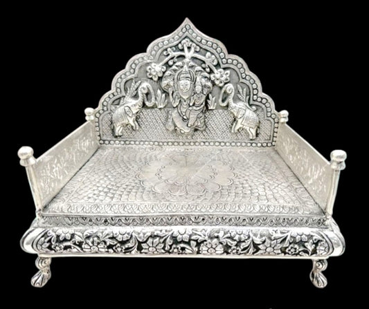 Antique Silver Sinhasan