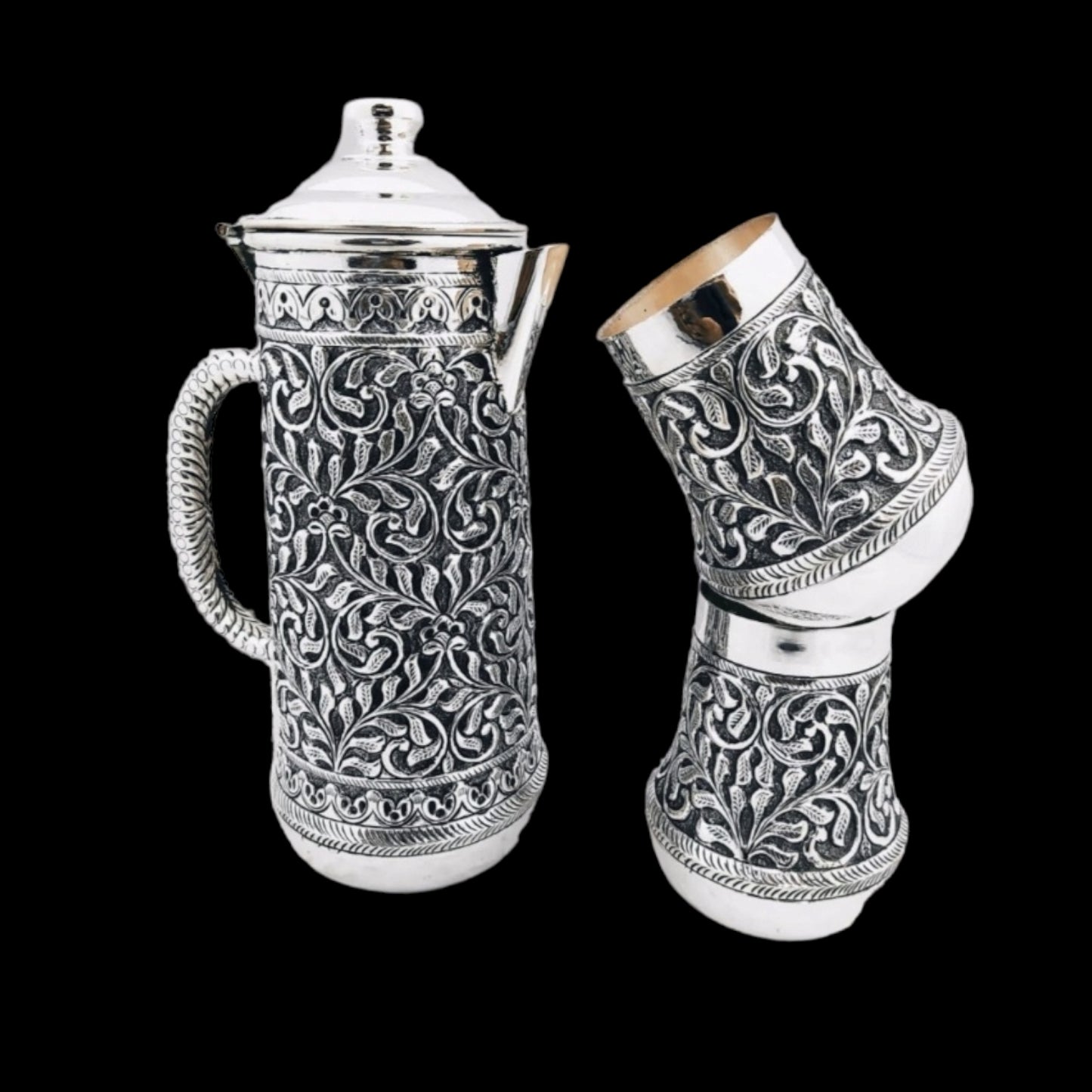 Antique Silver Jug Set