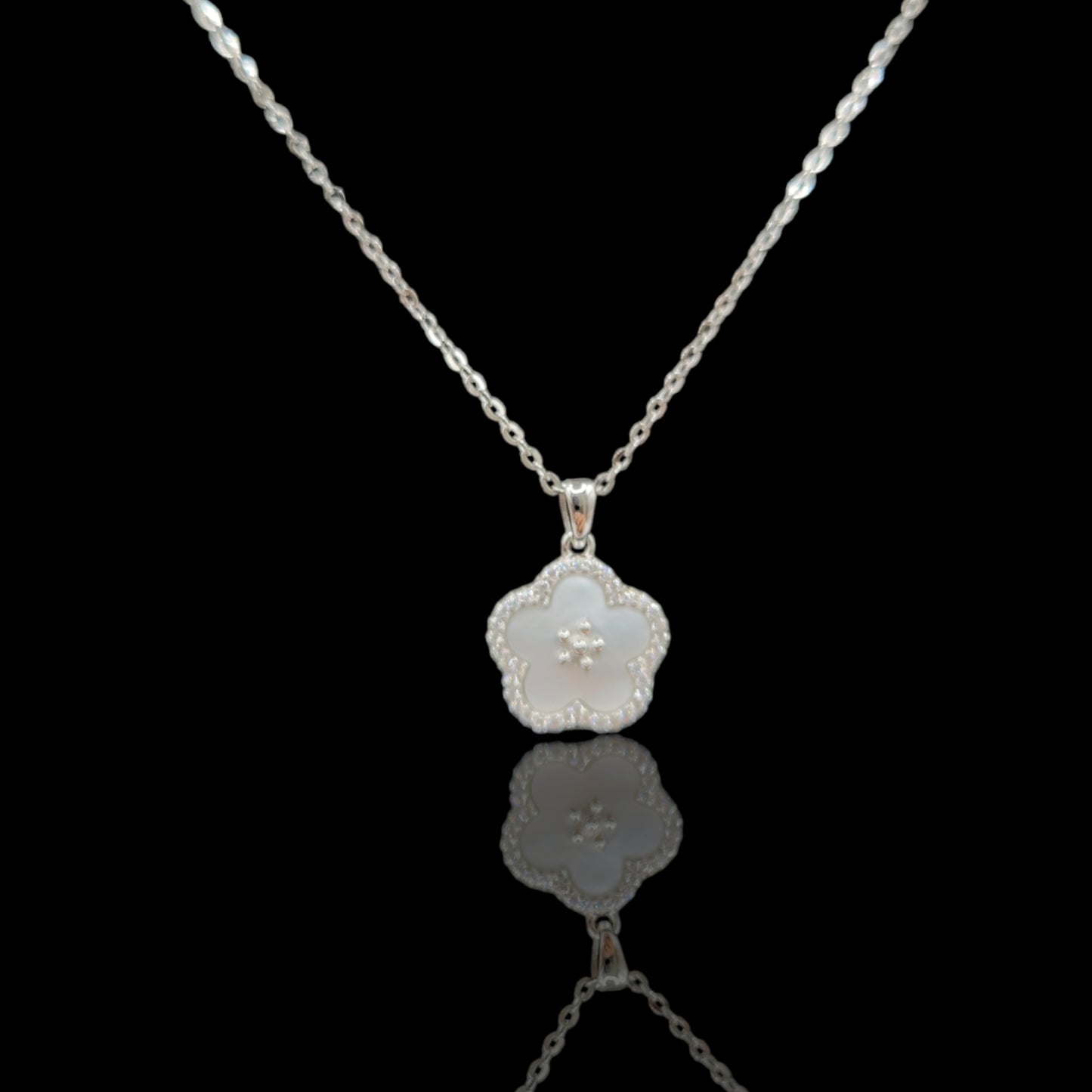 Mother of  pearl, Plum Blossom  pendant